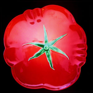 Plato pizza tomate