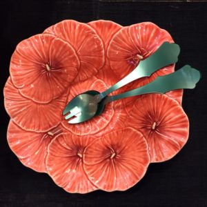 Ensaladera flor naranja