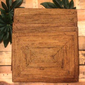Individuales rectangulares rattan