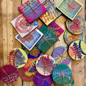 Set 4 posavasos vietnamitas